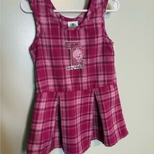 Vintage Y2K 2000’s Baby Tweety Baby Looney Tunes Pink Plaid Dress 3T Nostalgia